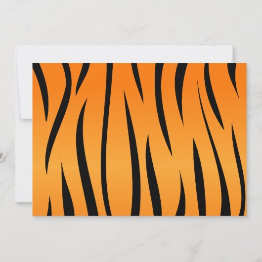 Safari Birthday Party Invitations Kaart (Achterkant)