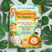 Safari Birthday Party Kaart