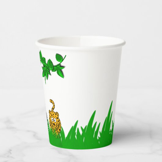 Safari Birthday Party Paper Cup Papieren Bekers (Links)