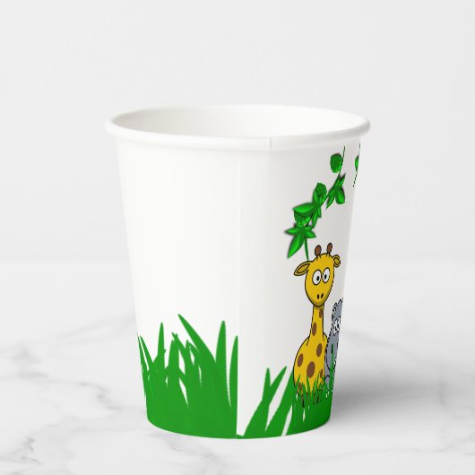 Safari Birthday Party Paper Cup Papieren Bekers (Rechts)