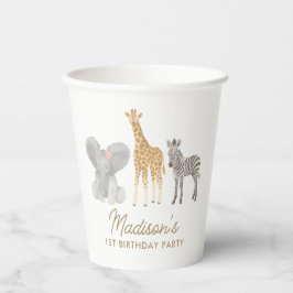 Safari Birthday Party Papieren Bekers