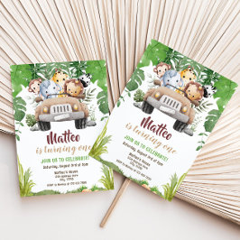 Safari Birthday Uitnodiging