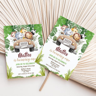 Safari Birthday Uitnodiging