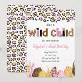 Safari Birthday Uitnodiging (Voorkant / Achterkant)