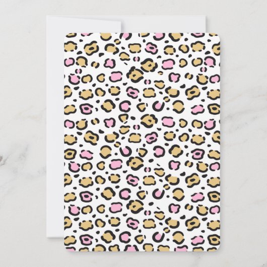 Safari Birthday Uitnodiging (Achterkant)