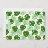 Safari Black en Green Photo Birthday Invite Kaart (Achterkant)