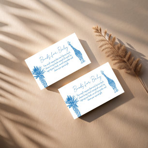 Safari blauw toilet giraffe boek aanvraag informatiekaartje