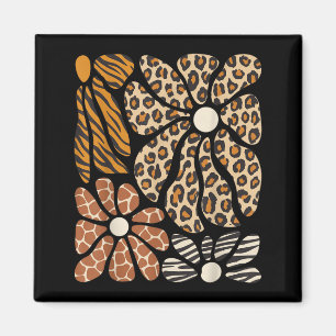 Safari Bloem Boho Bloemen Mooie Dieren Meisjes Magneet