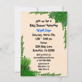 Safari Blue Giraffe Baby shower uitnodiging (Achterkant)