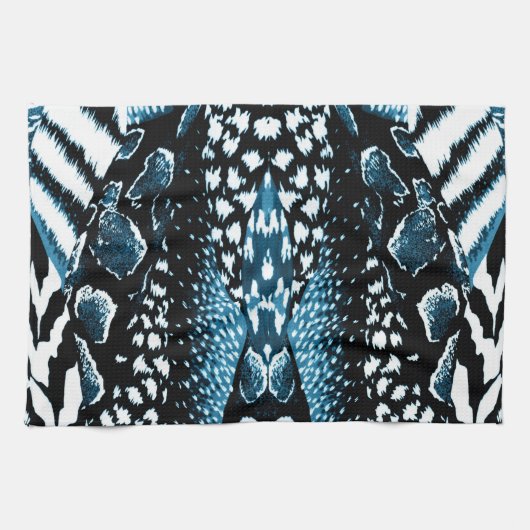 Safari Blue Theedoek (Horizontaal)