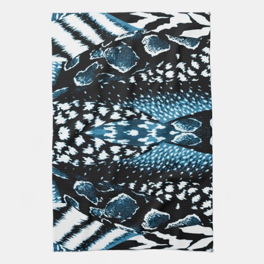 Safari Blue Theedoek (Verticaal)