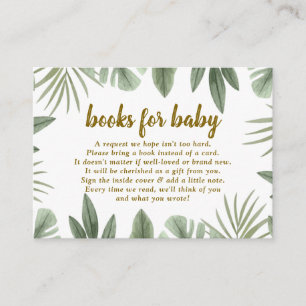 Safari-boeken voor baby-bijlagekaart informatiekaartje