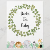 Safari boeken voor Baby Poster (Achterkant)