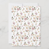 Safari Boerderij Animal Beer Fox Rabbit Raccoon Ba Kaart (Achterkant)