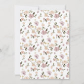 Safari Boerderij Animal Beer Fox Rabbit Raccoon Ba Kaart (Achterkant)