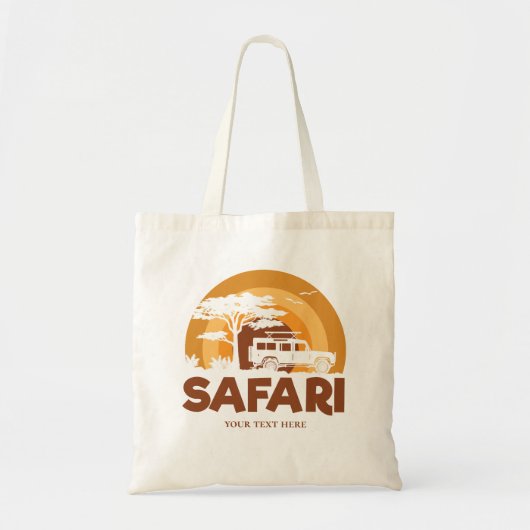 Safari boodschappentas tote bag (Voorkant)