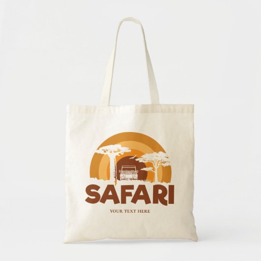 Safari boodschappentas tote bag (Voorkant)