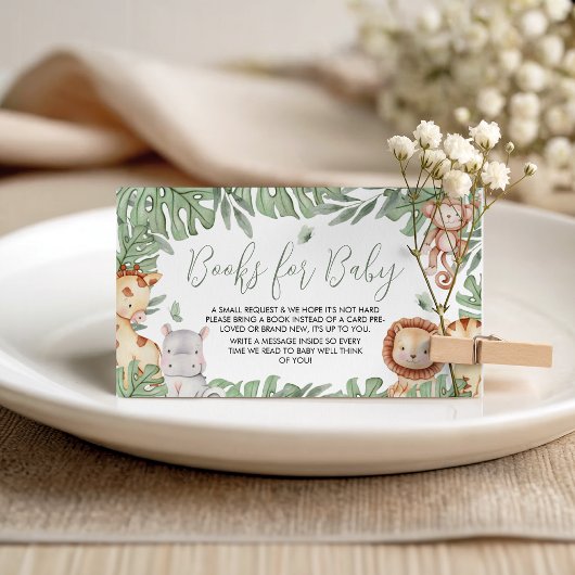 Safari Books for Baby Card Informatiekaartje