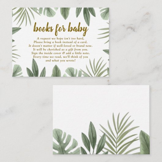 Safari Books for Baby Enclosure Kaart (Voorkant / Achterkant)