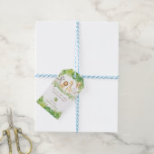 Safari Bos Jungle Dieren Baby Shower Verjaardag Cadeaulabel (Met Touw)