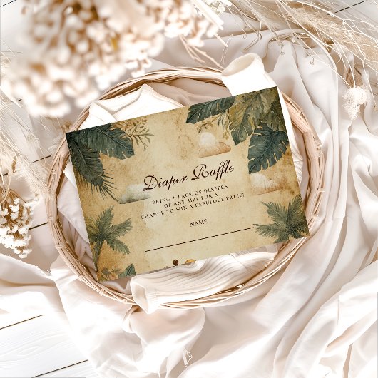 Safari Bosdieren Luiers Raffle Informatiekaartje