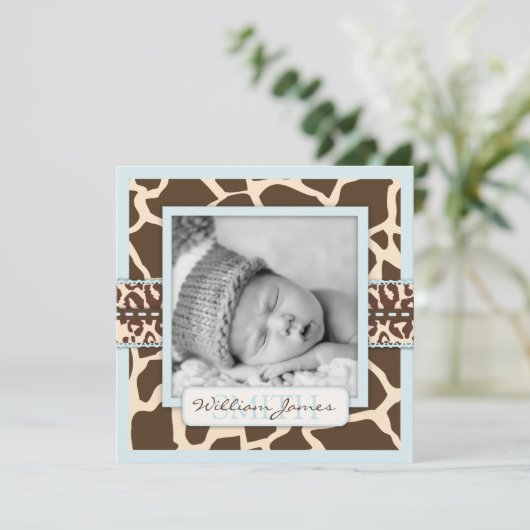 Safari Boy Aankondigingsplein Aankondiging (Staand voorkant)