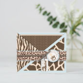 Safari Boy Advice Kaart (Staand voorkant)