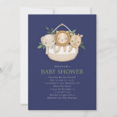 Safari Boy Baby shower Kaart (Voorkant)