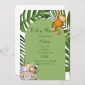 SAFARI BOY BABY SHOWER UITNODIGING (Voorkant / Achterkant)