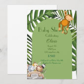 SAFARI BOY BABY SHOWER UITNODIGING (Voorkant / Achterkant)