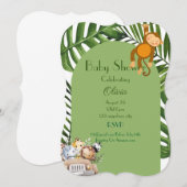 SAFARI BOY BABY SHOWER UITNODIGING (Voorkant / Achterkant)