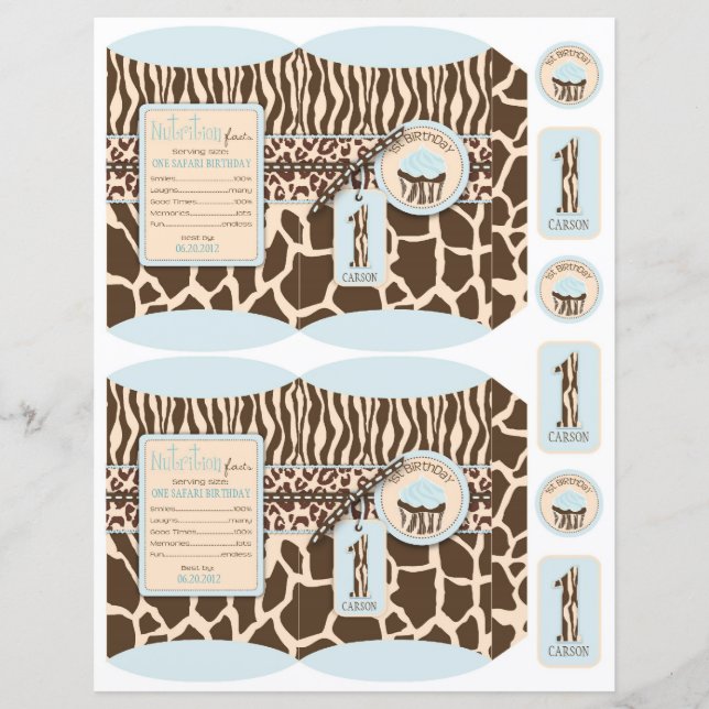 Safari Boy BLU Mini Puff Box 1 (Voorkant)