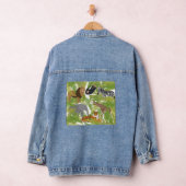 Safari Boy Cute Oerwoud Animals | Meisje Denim Jacket (Hangar)