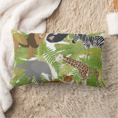 Safari Boy Cute Oerwoud Animals | Meisje Kussen (Deken)