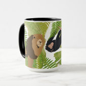 Safari Boy Cute Oerwoud Animals | Meisje Mok (Voorkant links)