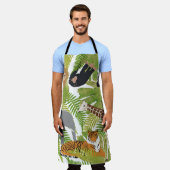 Safari Boy Cute Oerwoud Animals | Meisje Schort (Gedragen)