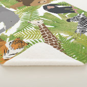 Safari Boy Cute Oerwoud Animals | Meisje Sherpa Deken (3/4)