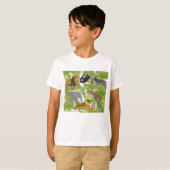 Safari Boy Cute Oerwoud Animals | Meisje T-shirt (Voorkant volledig)