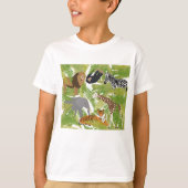 Safari Boy Cute Oerwoud Animals | Meisje T-shirt (Voorkant)
