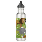 Safari Boy Cute Oerwoud Animals | Meisje Waterfles (Links)