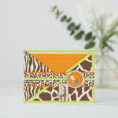 Safari Boy Green Advice Briefkaart (Staand voorkant)