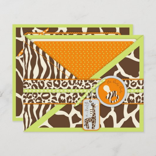 Safari Boy Green Advice Kaart (Voorkant / Achterkant)