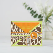 Safari Boy Green Advice Kaart (Staand voorkant)