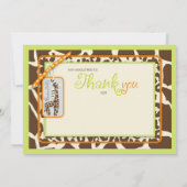 Safari Boy Green TY Card 2 Bedankkaart (Achterkant)