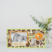 Safari Boy Groene Fotokaart Feestdagenkaart (Staand voorkant)