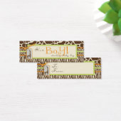 Safari Boy Groene Skinny Gift Label Mini Visitekaartjes (Bureau)