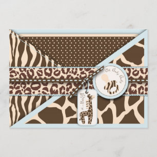 Safari Boy Invitation Card 2 Kaart