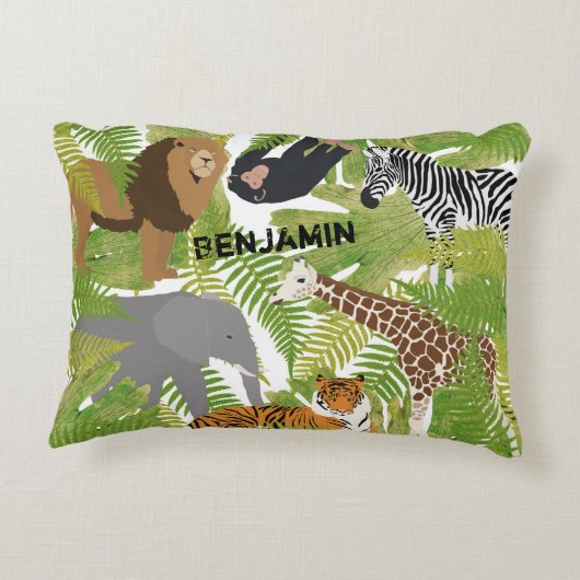 Safari Boy | Meisje Accent Kussen (Achterkant)