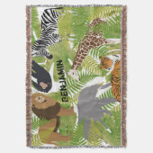 Safari Boy | Meisje Deken (Voorkant Verticaal)