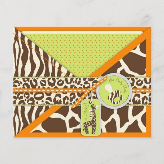 Safari Boy Oranje Advice Kaart (Voorkant)